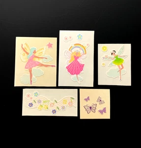 FAIRY MUSIC RAINBOW BUTTERFLY FANTASY MAGICAL vintage sticker decal MODS 1983 - Picture 1 of 6