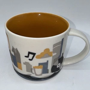 Starbucks You Are Here YAH Detroit Michigan Coffee Mug Cup Ceramic 14oz 2017 - Picture 1 of 8