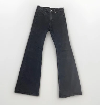Jeans jeans preto Divided By HM feminino perna larga tamanho 4 - Imagem 1 de 4