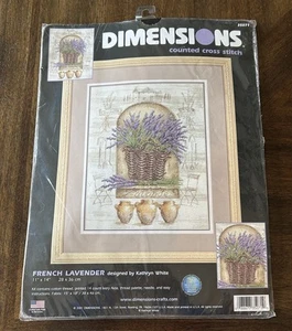 Vtg 2001 Dimensions Counted Cross Stitch French Lavender 35071 NIP - Picture 1 of 2