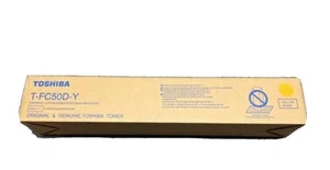 Genuine Toshiba T-FC50D-Y Yellow Toner Cartridge for e-Studio 2555c - Picture 1 of 1