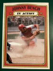 1972 Topps Style Johnny Bench in Action Cincinnati Reds Variation Card - Picture 1 of 2