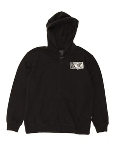 O'NEILL Womens Graphic Zip Hoodie Sweater UK 18 XL Black Cotton BB16 - Picture 1 of 4