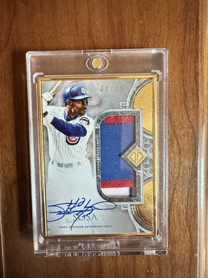 Parche autógrafo Topps Transcendent Sammy Sosa juego usado 7/15 2023  Foto 1 de 4