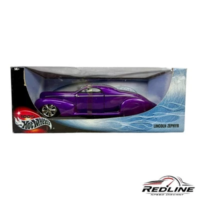 🇺🇸Hot Wheels 100% 1937 Lincoln Zephyr заказной металлик фиолетовый 1:18 B2🇺🇸 - Изображение 1 из 4