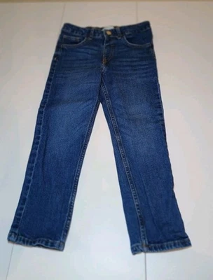 Джинсы для девочек H&M средней стирки прямые штанины размер 6 - Изображение 1 из 4
