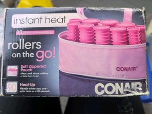 Conair Rollers On the Go 10 Multi-Sized Rollers Travel Case In Original Box - Picture 1 of 6