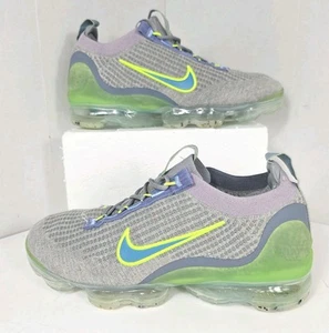 Größe 10 - Nike Air VaporMax 2021 Flyknit Grey Light Liquid Lime - Bild 1 von 17