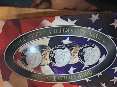 2002 GOLD EDITION STATE QUARTER COLLECTION SET WITH COA 1 SET - Image 1 of 2
