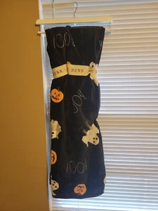 Rae Dunn BOO Halloween Überwurf Plüschdecke Geister Kürbisse schwarz weich 50x70 NEU - Bild 1 von 1