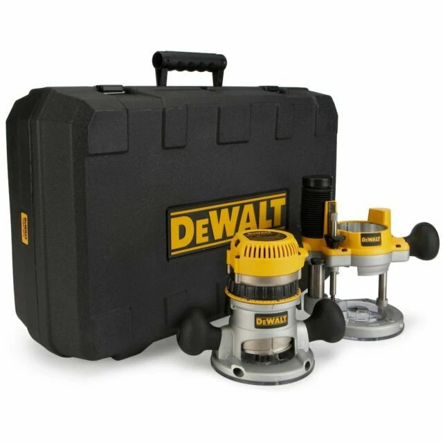 DEWALT Router Kit 2 1/4 HP 12 Amp Plunge and Fixed Base Variable Speed 8 to 24k