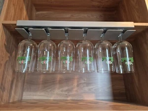 Grolsch Home Entertainment System Glass Rack Set -6 Beer Glasses in Original Box - Picture 1 of 12