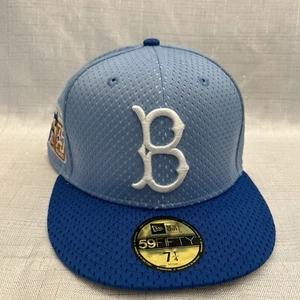 New Era 59Fifty Brooklyn Dodgers Jackie Robinson Patch Mesh Hat Size 7 1/4 - Picture 1 of 7