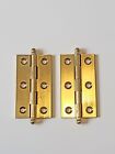 Butt Hinges Solid Drawn Brass, For Furniture, Polished, Finials, 2.5 Inch - 63mm