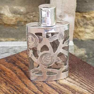 Vintage 60er Jahre Sterling Silber Floral Käfig Duft Flakon Mexiko 925 Hecho - Bild 1 von 7