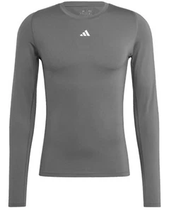Adidas Techfit COLD.RDY Training Long Sleeve Tee Gray Color Sz Large - Picture 1 of 2