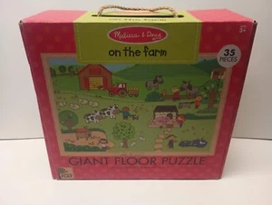 Rompecabezas de piso de juego natural Melissa & Doug Jumbo 35 piezas: en la granja - Imagen 1 de 14