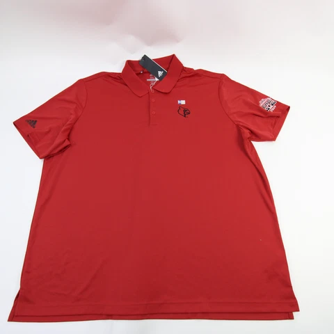 Louisville Cardinals adidas Polo Men's Red New Cover
