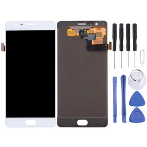 For OnePlus 3 (A3000 Version) with Digitizer Full Assembly OEM LCD Screen (White