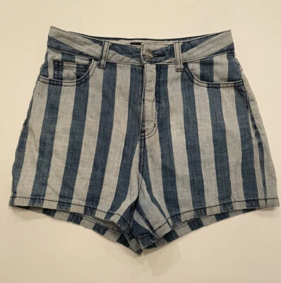 Pantalones Cortos Mujer Kate Spade Satuday Denim Rayas Cintura Alta Talla 0 (26W) Foto 1 de 4