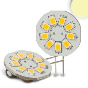 LED Stiftsockel-Platine 9SMD, Pin seitlich, 12V AC/DC, G4, 1.5W 3000K 150lm 120° - Bild 1 von 2