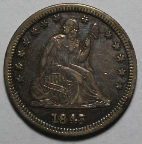 1845 Seated Quarter P72 Cover