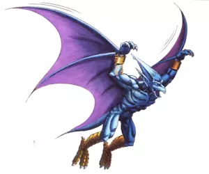 1994 ORIGINAL CAPCOM DEMON'S CREST FIREBRAND RED ARREMER (i) TRANSPARENCY CEL F2 - Picture 1 of 3