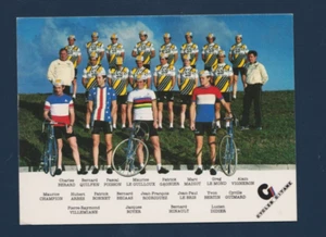 CYCLISME carte équipe cycliste RENAULT GITANE 1981 avec LEMOND HINAULT BOYER - Picture 1 of 2