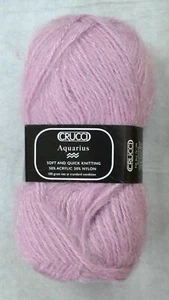 Crucci Aquarius Knitting Yarn, 50% Acrylic 50% Nylon, 100g Ball #107 SOFT LILAC - Picture 1 of 1