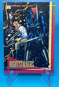 Tarjeta SkyBox Marvel Universe #108 Nightstalkers 1993 ex envío gratuito - Imagen 1 de 2