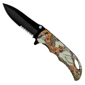4" Hunter's Pocket Knife Spring Assisted - Snow Camo - Picture 1 of 13