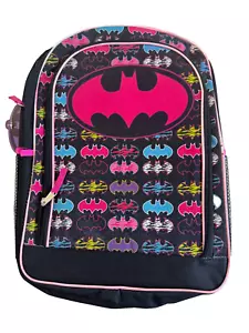 DC Batman Bat Girls 16" Canvas School Backpack - Picture 1 of 2