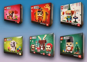 LEGO® BrickHeadz Weihnachten, Elfen, Clown, Rentier, Lamm, Nussknacker - Bild 1 von 8