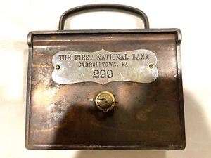 Carrolltown, PA, Ch #5855, S.D. Kinder Still Bank mit Schlüssel, 114+ Jahre alt! - Bild 1 von 14