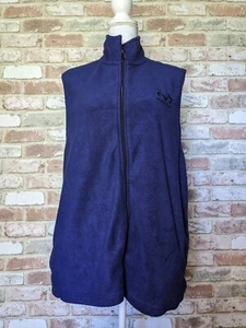 Realtree Polyester Fleece Staghorn River Vest Blue Large with Pockets - Picture 1 of 6