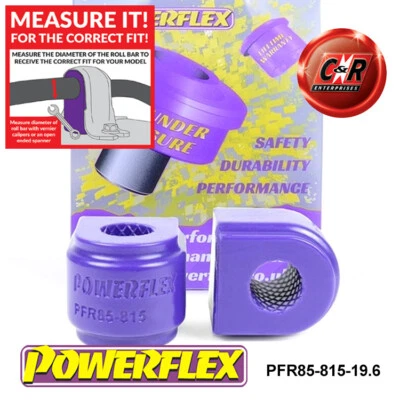 Powerflex Barra Estabilizadora Posterior Cojinete 19.6mm Para VW Touran (2017 - Imagen 1 de 4