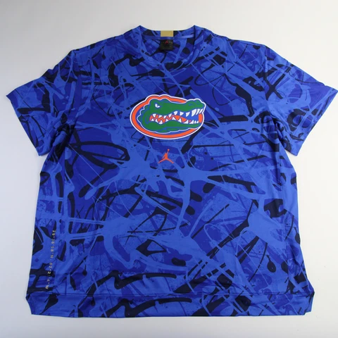 Florida Gators Air Jordan Short Sleeve Shirt Men's Blue/Black New Cover