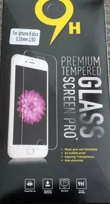 9H ~ Premium Tempered Glass ~ Screen Pro iphone 8 plus 0.33mm ~ Screen Protector - Image 1 of 3