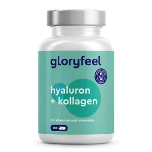 Hyaluron + Kollagen - 180 Kapseln mit Biotin, Zink & Selen - Haut & Haar Komplex - Bild 1 von 9