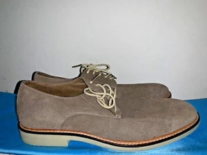 ASTON GREY Dien  Suede Oxfords Loafers Gunpowder Gray Mens Shoes Sz 10 👣b6 - Picture 1 of 8