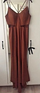 Jarlo @ Asos Petite Strappy Maxi Dress With Waist Cutout Detail-UK Size 10- Worn - Picture 1 of 5