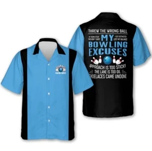 My Bowling Excuses Bowling Shirts HB0165 - Picture 1 of 4