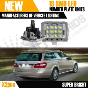 2x 18 SMD LED Number Plate Units Mercedes C Class W204 Estate/Saloon/Wagon UK - Picture 1 of 6