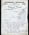 EU (76 Seine-Maritime) CHAUSSURES / MODE "Edmond TROUDE Bottier" Lettre en 1928