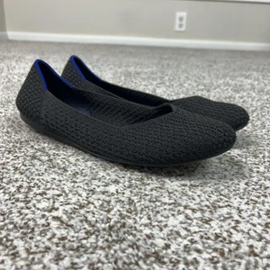 Rothys Damenschuhe Größe 11 schwarz Strick waschbar Ballerinas flache runde Spitze - Bild 1 von 11