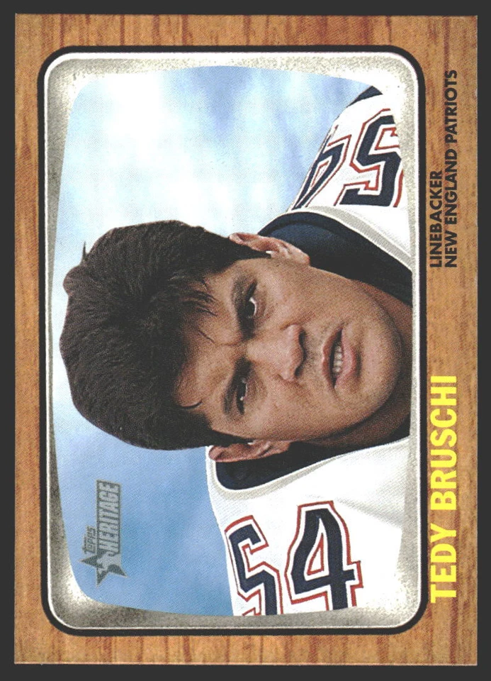 Tedy Bruschi #327 2005 Topps Heritage New England Patriots - Image 1 of 2