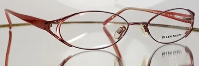 Anteojos originales ELLEN TRACY LUTETIA BORGOÑA nuevos metal 52-17-135 Foto 1 de 4