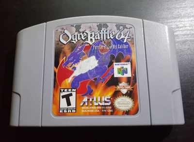 OGRE BATTLE 64: Person of Lordly Caliber Nintendo N64 game Authentic Tested Rare - Image 1 of 4
