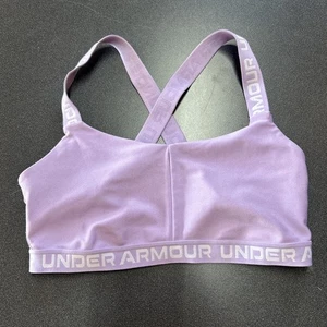 Under Armour Damen Crossback Medium Impact Sport BH Lila Größe M - Bild 1 von 6