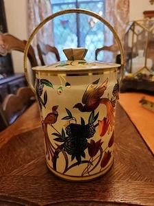 Corona Regal de Lata con Tapa Murray Allen De Colección • Pájaros y Flores 💐 - Imagen 1 de 15